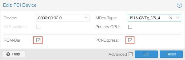 Windows VM iGPU PCI Split Settings