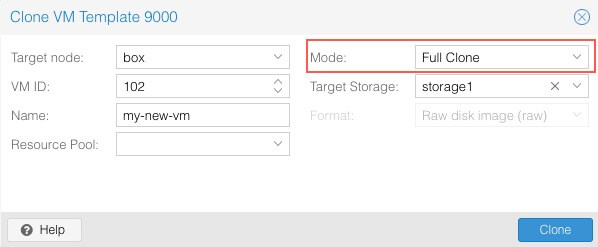 Clone-Settings