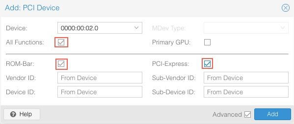 Windows VM iGPU PCI Settings