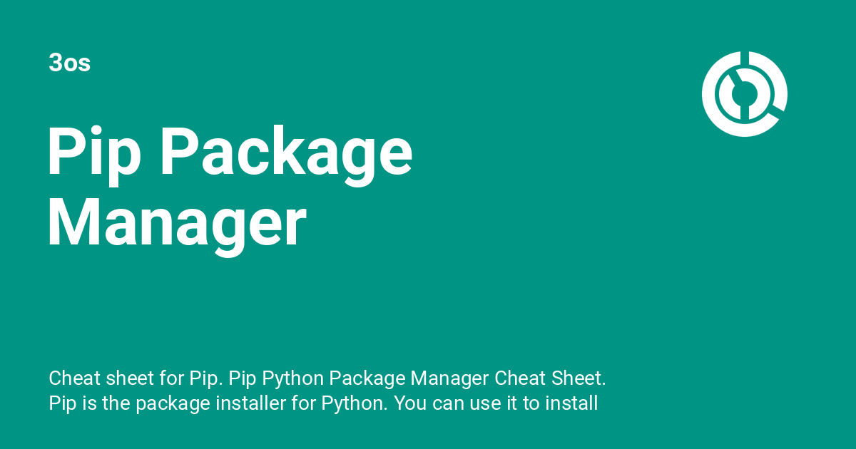 Pip Package Manager Os