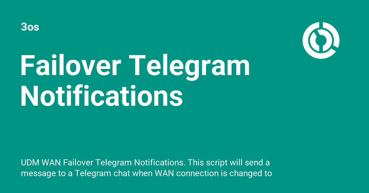 Failover Telegram Notifications 3os
